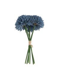 BLUMENSTRAUSS 6 DAHLIEN BLAU DENIM 26CM