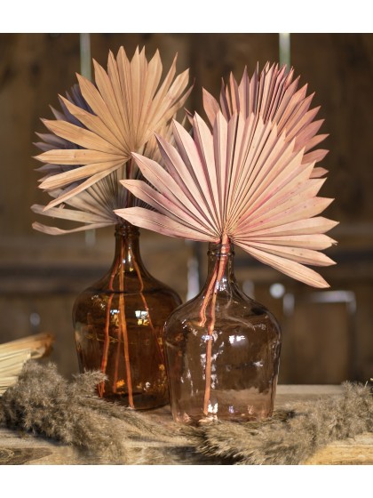 10 FEUILLES DE PALMIER ROSE DESERT 55CM