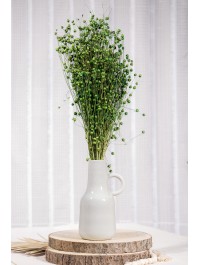 BLUMENSTRAUSS AUS LEINEN 100G GRÜN HELL 60CM