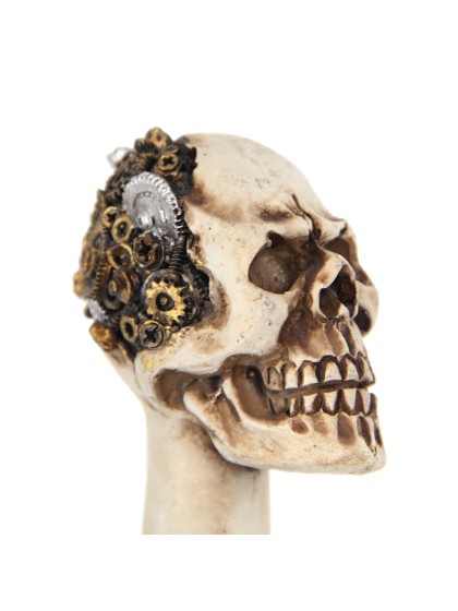 CANNE METAL TETE DE MORT STEAMPUNK 93CM