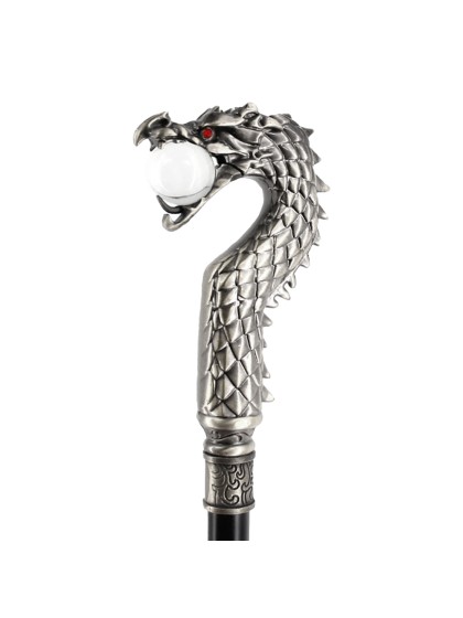 STOCK METALL DRACHE MIT KUGEL 93CM