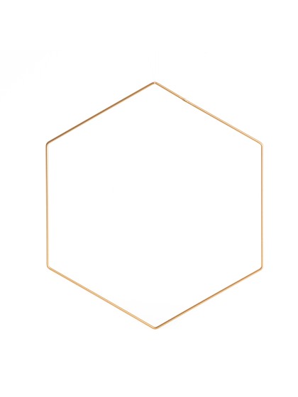 HÄNGEDEKO METALL HEXAGONAL GOLD 30CM X 30CM X 0.3CM