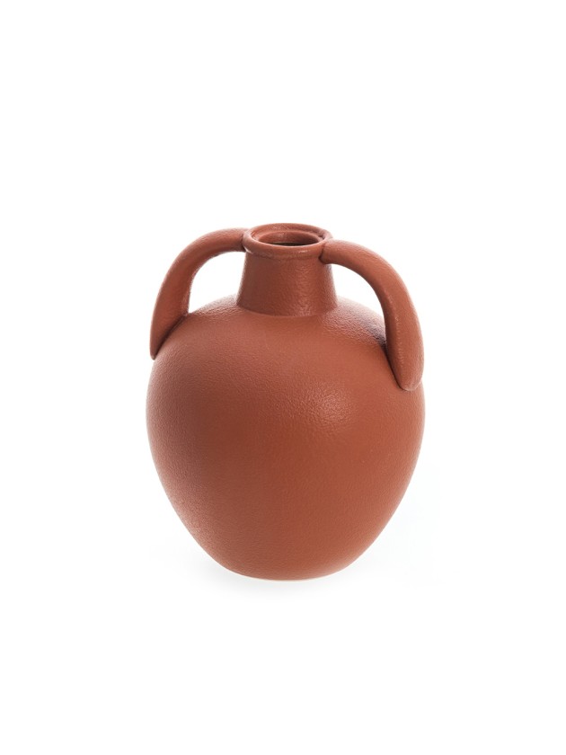 VASE TERRACOTTA ATHENES DIA 15CM X 17.8CM