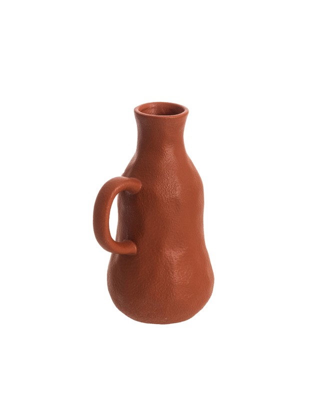 TERRACOTTA VASE ARGOS 12.3CM X 9.4CM X 19.2CM