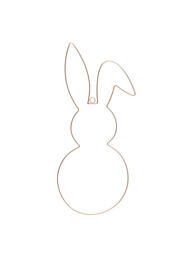 HASE METALL GOLD AUFHÄNGEN 25CM X 0.4CM X 59CM