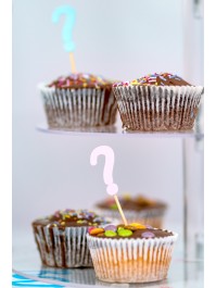 SET 8 PICS CUP CAKE BOY OR GIRL ENV 3CM X 9CM