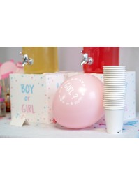 SACHET 6 BALLONS LATEX BOY OR GIRL DIA 27CM