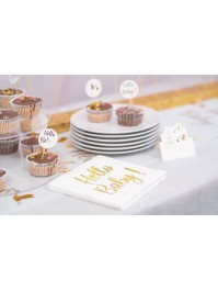 BAG OF 20 NAPKINS HELLO BABY 3 PLYS 33CM X 33CM