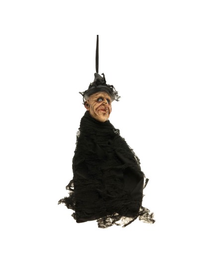 BLACK LATEX WITCHER TO HANG 15CM X 9CM X 40CM