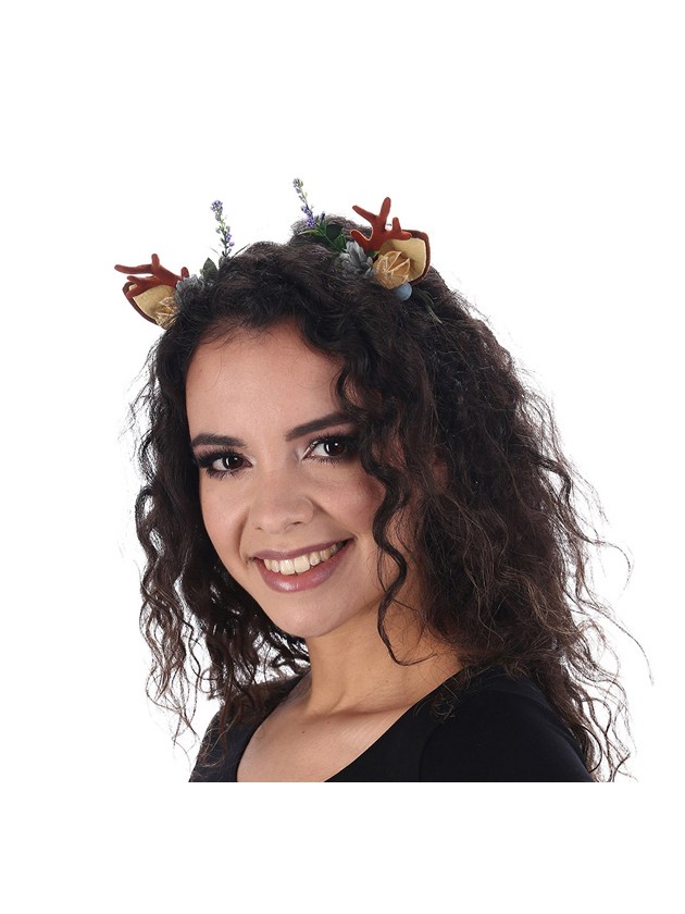 HAARREIF HÖRNER AUS HIRSCH BRUN/VERT 