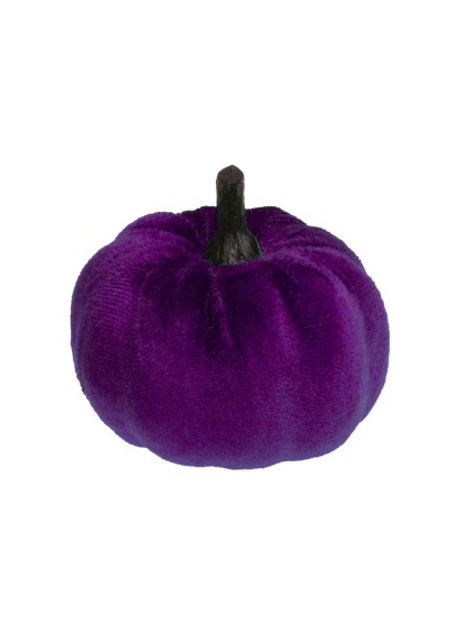 CITROUILLE VELOURS VIOLET DIA 7CM X 4/7CM HT