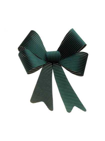 1 NOEUD VELOURS COTELE VERT SAPIN 36.5CM X 50.8CM