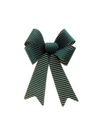 1 NOEUD VELOURS COTELE VERT SAPIN 22.9CM X 39.1CM