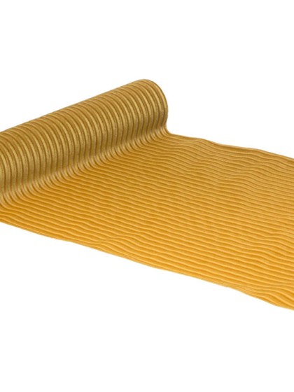 CHEMIN DE TABLE VELOURS COTELE LUISANT OR 28CM X 3M