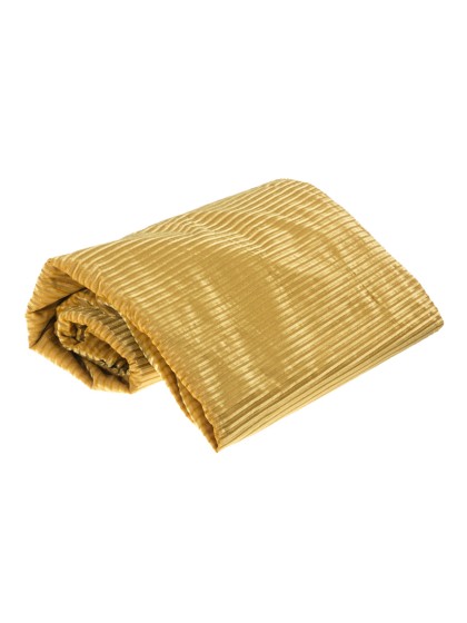 NAPPE PLIEE VELOURS COTELE LUISANT OR 140CM X 240CM