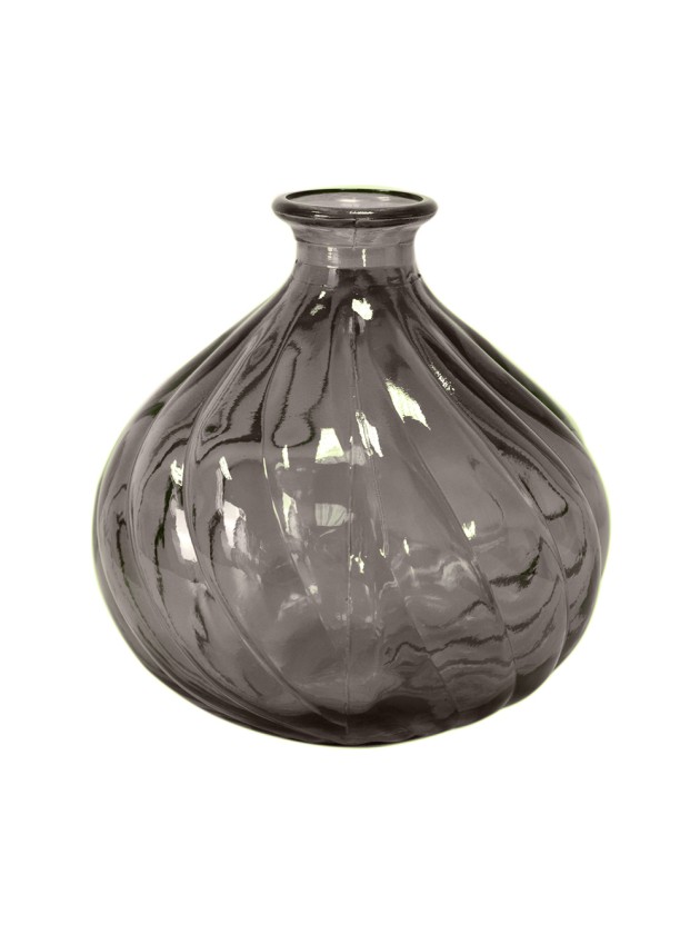 VASE BELLA GRAU QUARZ DIA 17CM X 17CM