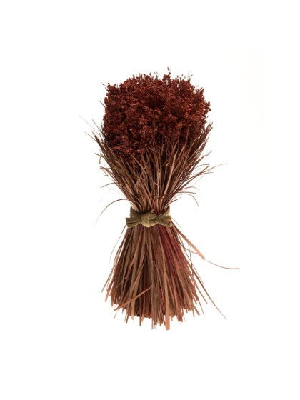 BOUQUET TABLE AUTOMNAL LIE DE VIN DIA 16CM X 30CM