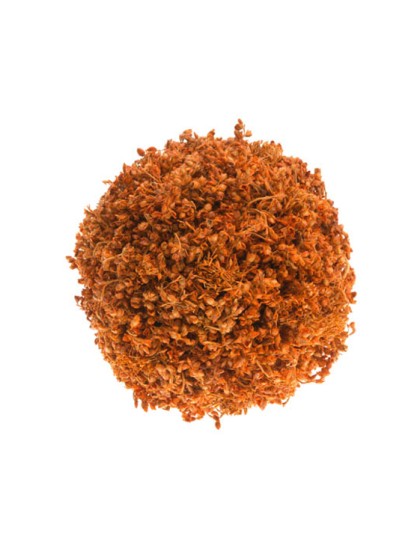 BOULE DECO AUTOMNALE ORANGE 10CM