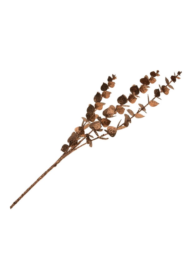 BRANCHAGE EUCALYPTUS PAILLETTES MARRON 61CM