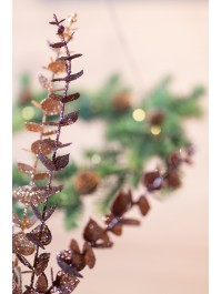 BRANCHAGE EUCALYPTUS PAILLETTES MARRON 61CM