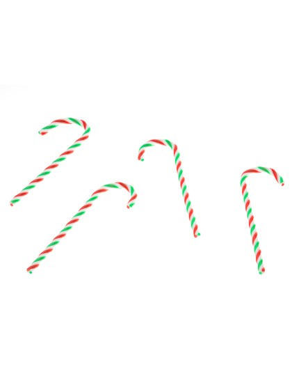 BAG OF 4 CANDY CANES 4CM X 16CM