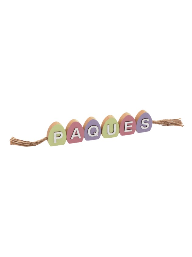 WOODEN EASTER EGGS TABLE CENTER 40.5CM X 1.5CM X 5CM