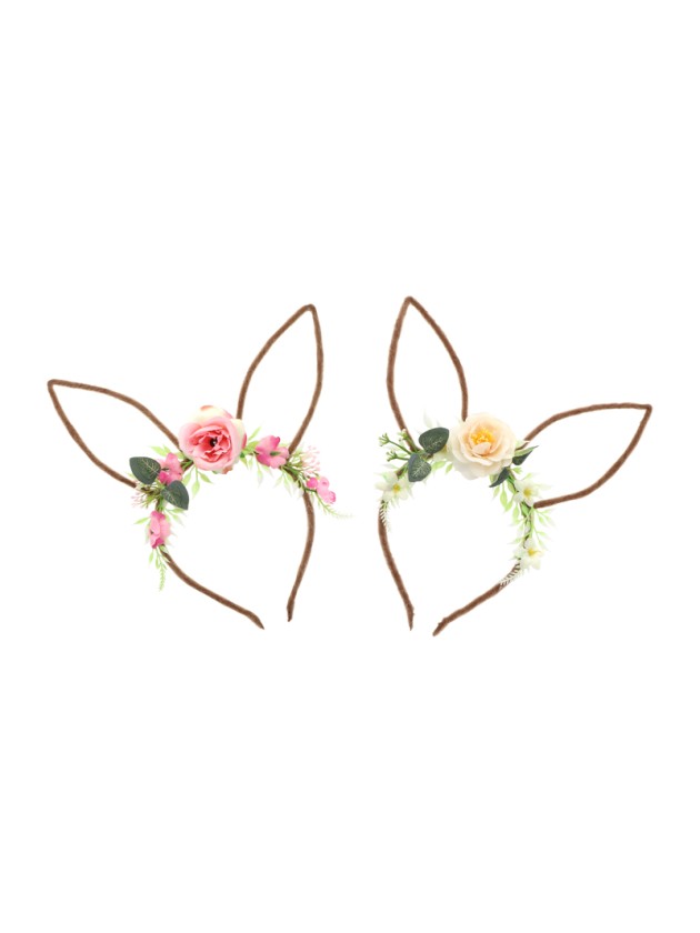 HAARREIF HASE MIT BLUMEN 2 SORT. Einheitsgröße