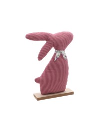 HASE VELVET LIBERTY-STOFF ALT ROSA 20CM X 5CM X 28CM