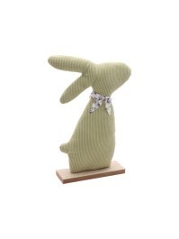 SAGE GREEN VELVET LIBERTY RABBIT 20CM X 5CM X 28CM