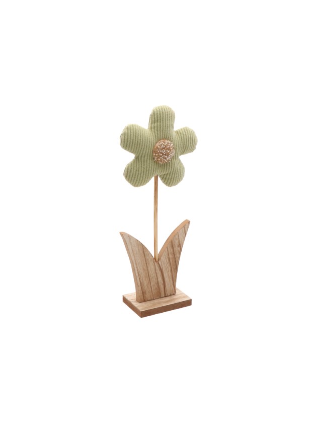 FLEUR LILOU VELVET VERT SAUGE 11CM X 5CM X 25CM
