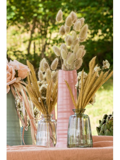 VASE CERAMIQUE PALERME ROSE D’AMBRE DIA 9CM X 23CM