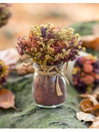 CLEAR AUTUMN MINI VASE DIA 11CM X 14CM