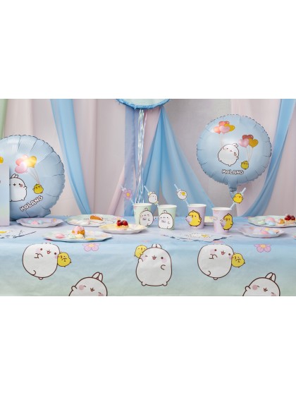 RECYCLED PAPER TABLECLOTH 40GSM MOLANG © 136CM X 228CM