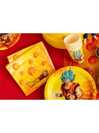 20 SERVIETTES PAPIER 3 PLIS DRAGON BALL SUPER © 33CM X 33CM