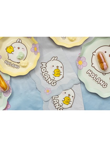 20 SERVIETTES PAPIER 3 PLIS MOLANG © 33CM X 33CM