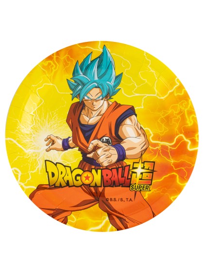 8 ASSIETTES PLASTIC FREE DRAGON BALL SUPER © 23CM