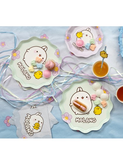 8 ASSIETTES PLASTIC FREE MOLANG © 23CM