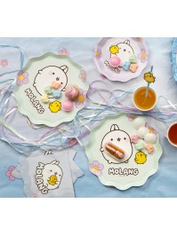 8 ASSIETTES PLASTIC FREE MOLANG © 23CM