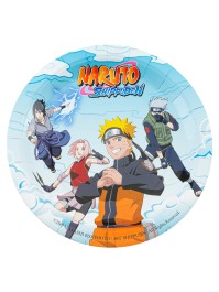8 PLATES PLASTIC FREE NARUTO SHIPPUDEN © 23CM