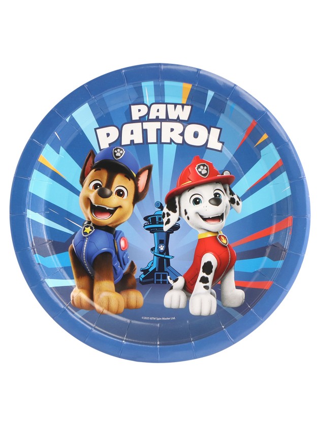 8 ASSIETTES PLASTIC FREE PAT’PATROUILLE © 23CM