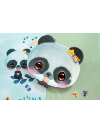 8 ASSIETTES PLASTIC FREE PALLY PANDA BANGOBERRY © 18CM