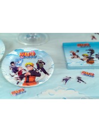 8 ASSIETTES PLASTIC FREE NARUTO SHIPPUDEN © 18CM