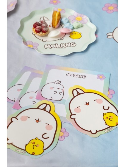 8 INVITATION CARDS + ENVELOPES MOLANG © 16.7CM X 13.8CM