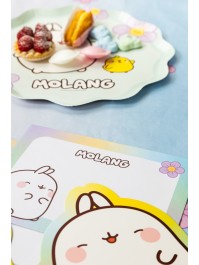 8 INVITATION CARDS + ENVELOPES MOLANG © 16.7CM X 13.8CM