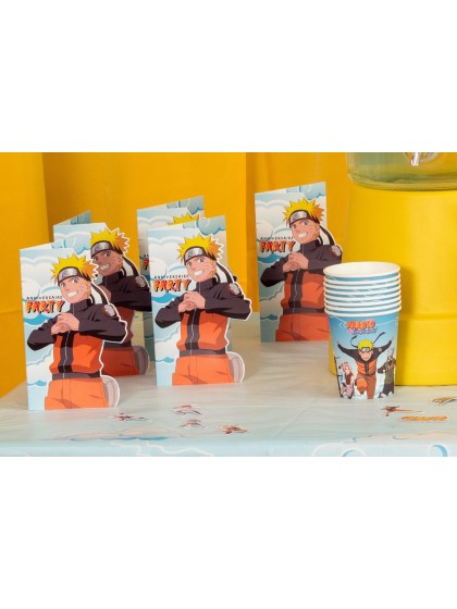 8 CARTONS INVITATION NARUTO SHIPPUDEN © 16CM X 10CM