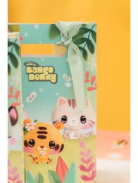 SET 4 PAPER BAGS BANGOBERRY ©  15.8CM X 23.6CM HT