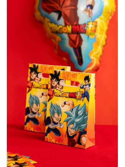 SET 4 GESCHENKTÜTEN PAPIER DRAGON BALL SUPER © 15.8CM X 23.6CM
