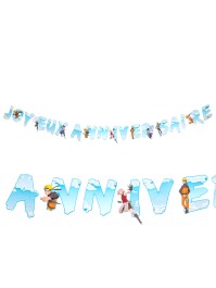 PAPER GARLAND JOYEUX ANNIVERSAIRE NARUTO SHIPPUDEN © 250CM X 16CM HT