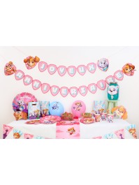 PAPER GARLAND JOYEUX ANNIVERSAIRE PAW PATROL© 250CM X 16CM