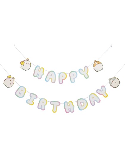 GUIRLANDE PAPIER HAPPY BIRTHDAY MOLANG © 225CM X 18CM